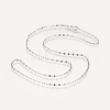 Rhodium Plated 925 Sterling Silver Mariner Link Chain Necklaces STER-L059-13P-2