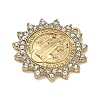 304 Stainless Steel & Rhinestone Pendants STAS-G371-09A-01G-2
