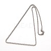 304 Stainless Steel Rope Chain Necklaces NJEW-M124-09P-2