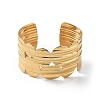 Ion Plating(IP) 
304 Stainless Steel Cuff Bangles for Women BJEW-Z078-20G-2