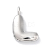 Rack Plating Brass Balloon Letter Pendants X-KK-C050-01P-L-1