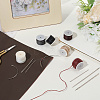 6 Rolls 6 Colors Flat Waxed Polyester Cord YC-CY0001-03-3