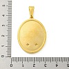 Ion Plating(IP) 304 Stainless Steel Pendants STAS-R231-18G-05-3