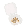 6Pcs Brass Micro Pave Clear Cubic Zirconia Charms KK-LS0001-41-7