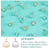 100Pcs 2 Colors Alloy Pinch Bails FIND-OC0002-10-4