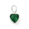 Brass Micro Pave Cubic Zirconia Pendants KK-H204-01S-06-1