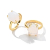 Hexagon Opalite Finger Rings RJEW-B113-02G-03-2
