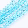 Imitation Austrian Crystal 5301 Bicone Beads GLAA-S026-06-1