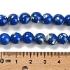 Assembled Synthetic Stone and Trochus Shell Beads Strands G-B128-08C-05-4