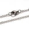 304 Stainless Steel Cable Chain Necklace STAS-L164C-01P-1
