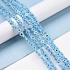 Handmade Millefiori Glass Bead Strands LAMP-J035-6mm-54-4