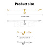 6Pcs 6 Style Brass Cable Chain Necklace Making FIND-AB00047-2