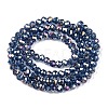 Electroplate Glass Beads Strands EGLA-A044-T4mm-B12-3