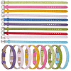 20Pcs 10 Colors PU Leather Watch Bands AJEW-CY0002-89-1