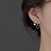 Alloy Leverback Earrings AL-CBA1D11-01P-1