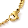 304 Stainlessa Steel Curb Chain Pendant Necklaces NJEW-H034-07G-3