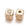 Brass Micro Pave Cubic Zirconia Beads KK-K238-16G-G-2