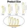 8Pcs 8 Styles Iron Rhinestone Safety Pins FIND-CJ0004-92-2