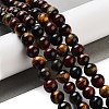 Natural Tiger Eye Beads Strands G-G448-8mm-21AB-5