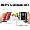 UV Protected & Waterproof Aluminum Warning Signs AJEW-GL0001-01A-05-4