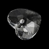 Transparent Glass Heart Charms & Beads GLAA-XCP0001-28-4
