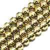 Electroplate Non-magnetic Synthetic Hematite Beads Strands X-G-S352-37-1