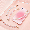 6Set 6 Colors Plastic Frosted Heart Beaded Chain MOBA-PH0001-09-4