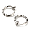 Non-Tarnish 304 Stainless Steel Clip-on Earrings EJEW-P232-01P-2
