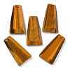 Natural Tiger Eye Pendants G-G123-02A-1