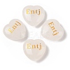 Natural Quartz Crystal Heart Engraving MBTI Figurines Statues for Home Office Desk Decorations X1-G-K353-05I-1