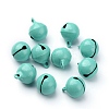 Baking Paint Brass Bell Pendants KK-WH0044-35A-1