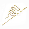 Flat Round Links Bracelet & Necklace Jeweley Sets BJEW-S121-04-2