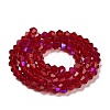 Transparent Electroplate Glass Beads Strands EGLA-A039-T2mm-L27-2