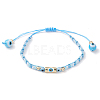 Glass Seed Beaded Braided Beads Bracelets for Women BJEW-MZ00122-01-2