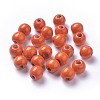 Dyed Natural Wood Beads WOOD-Q006-12mm-09-LF-1