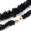 Natural Amber Nuggets Graduated Beaded Necklaces NJEW-T019-02-5
