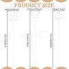 30Pcs 3 Style Transparent Acrylic Stirring Rods TACR-NB0001-30C-2
