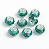Handmade Glass European Beads X-GPDL25Y-68-1