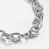 304 Stainless Steel Cable Chain Bracelets BJEW-I238-09P-3