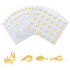 40 Sheets 4 Patterns PVC Waterproof Self-Adhesive Sticker Sets STIC-OC0001-11E-1