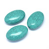 Synthetic Turquoise Massage Stone G-P415-61-1