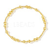 Bohemia Brass Round Beaded Stretch Bracelets TK0566-20-1