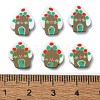 Christmas Theme Handmade Polymer Clay Cabochons CLAY-M005-20-3