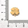 304 Stainless Steel Four Leaf Clover Charms STAS-Q348-14G-02A-3