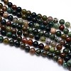 Natural Indian Agate Round Beads Strands G-G735-01-4mm-3