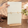 Iron Felt Enamel Pin Display Pages with Wooden Base ODIS-WH0007-77-3