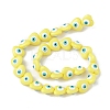 Evil Eye Resin Beads Strands RESI-F040-01C-2