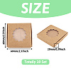 Square Kraft Paper Jewelry Storage Boxes CON-TAC0001-04A-3