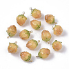 Handmade Epoxy Resin Flower Pendants X-KY-S163-103E-1
