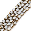 Electroplate Glass Beads Strands EGLA-P051-01A-G01-1